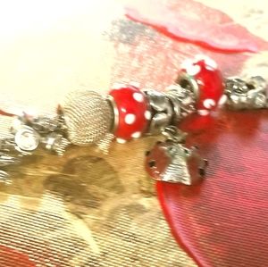 Ladybug charm bracelet